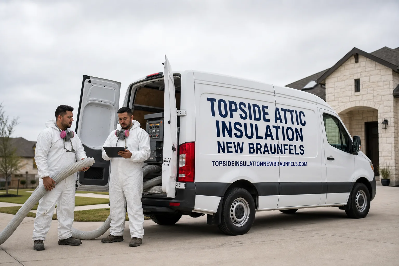 Topside Attic Insulation New Braunfels insulation team